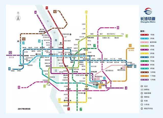 长沙地铁线路图最新消息（长沙未来12条地铁线路图详解）(2)