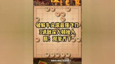 ​象棋飞刀十大绝招