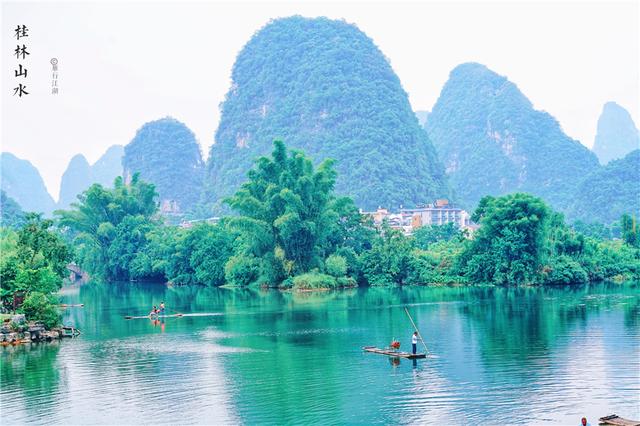 桂林阳朔漓江山水美图（广西最美的风景在阳朔）(8)