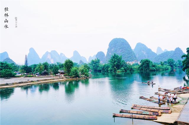 桂林阳朔漓江山水美图（广西最美的风景在阳朔）(9)