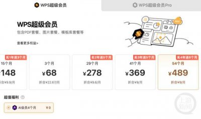 ​金山WPS被曝“套娃式”收费和大数据“杀熟”，客服回应