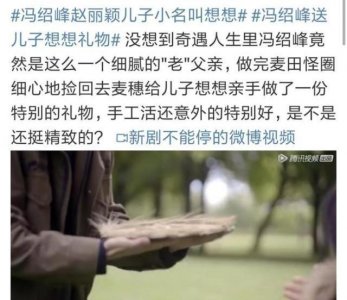 ​冯绍峰的儿子首亮相，参加节目做游戏好萌，名字比较有趣