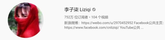 李子柒走红国外，Youtube粉丝752万，一年分红4452万元