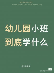 ​幼儿园小班学什么！资深专家揭秘家长必看